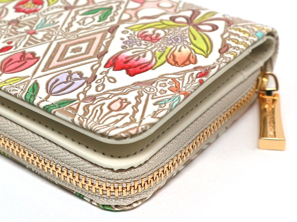 Tulips Zip Around Bi-Fold Wallet
