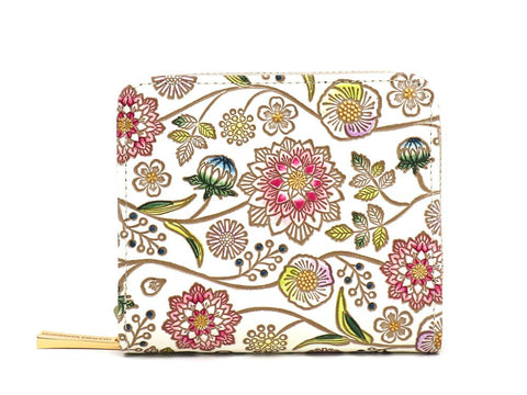 Dahlia (Berry Pink) Zip Around Bi-Fold Wallet