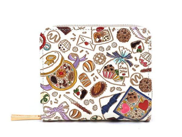 Chocolate Zip Around Bi-Fold Wallet