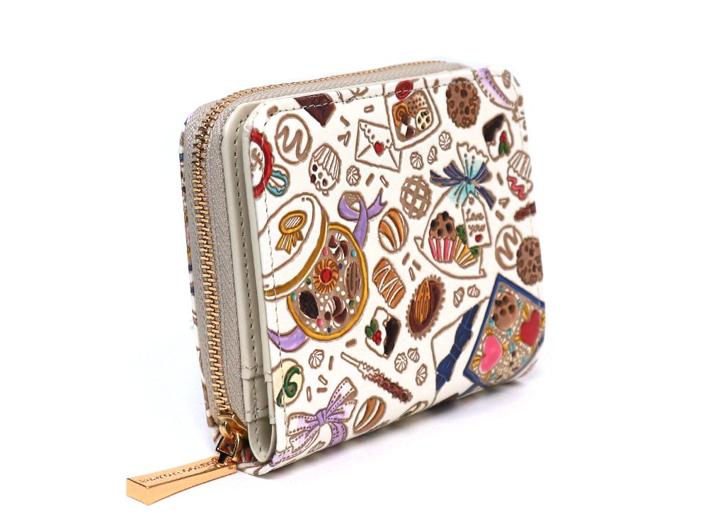 Chocolate Zip Around Bi-Fold Wallet