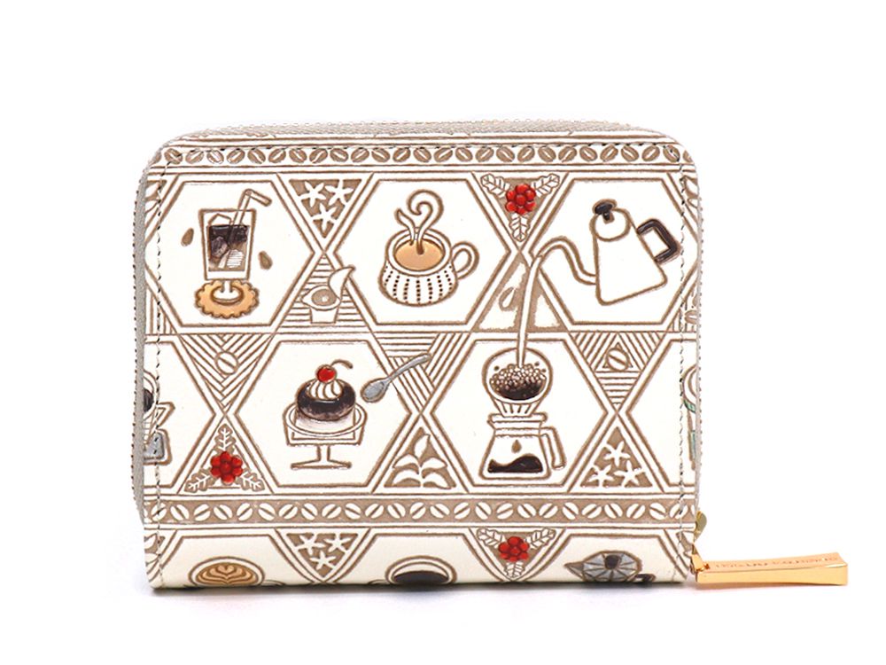 Coffee Zip Around Bi-Fold Wallet