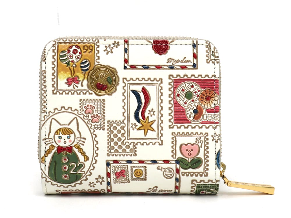 Stamps Zip Around Bi-Fold Wallet