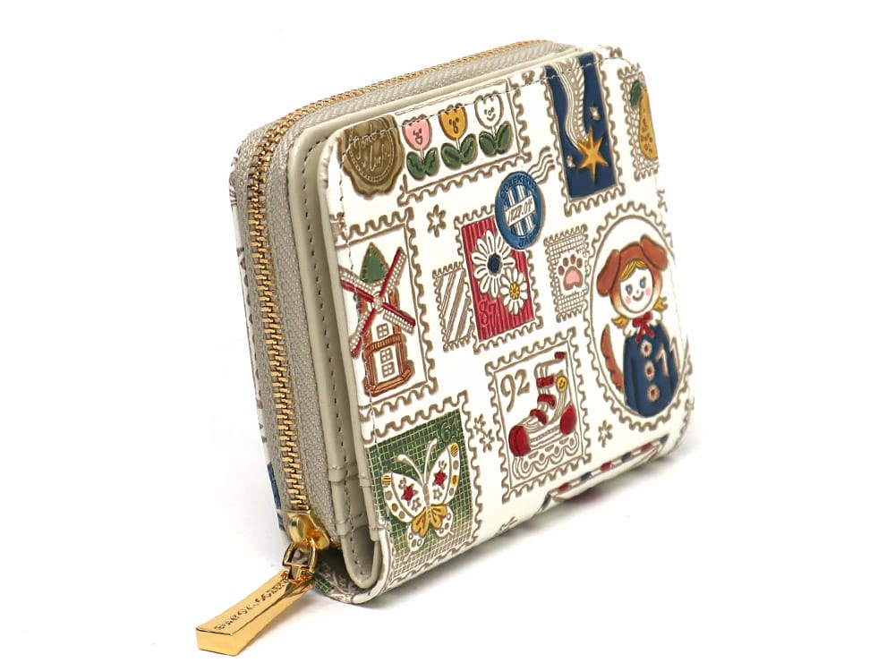 Stamps Zip Around Bi-Fold Wallet