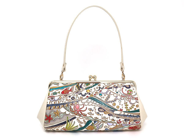 Ocean Clasp Clutch Purse