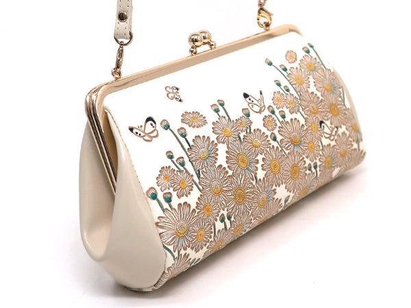 Marguerites GAMAGUCHI Clasp Clutch Purse