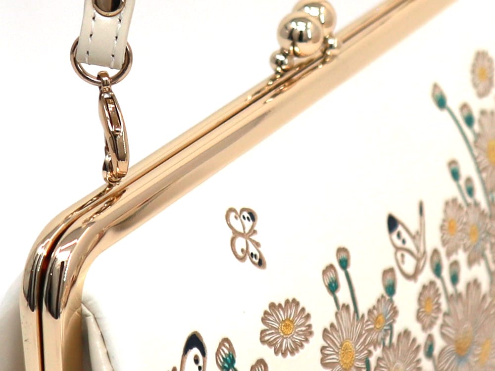 Marguerites GAMAGUCHI Clasp Clutch Purse