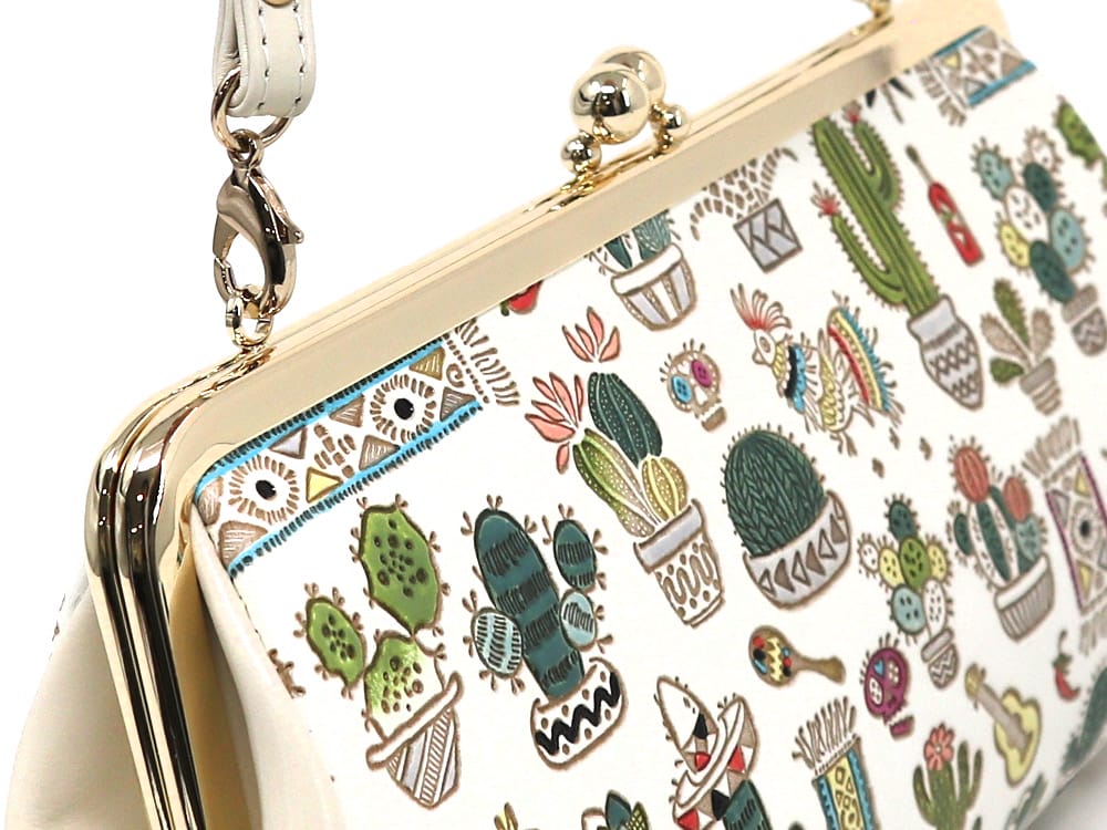 Cactus GAMAGUCHI Clasp Clutch Purse