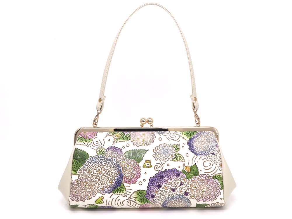Hydrangeas GAMAGUCHI Clasp Clutch Purse
