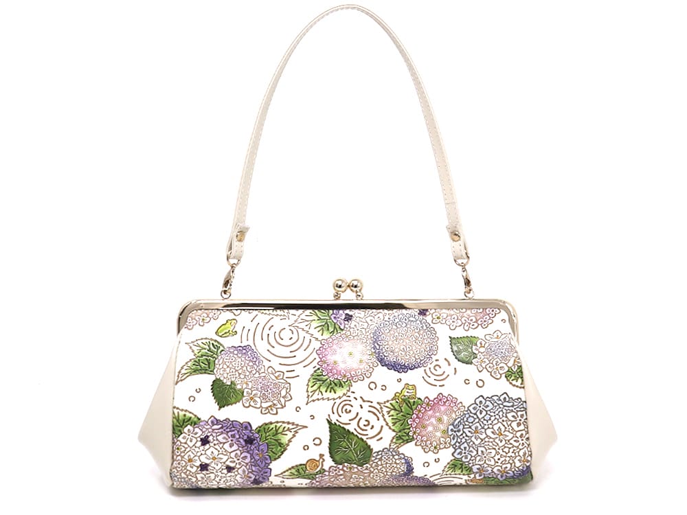 Hydrangeas GAMAGUCHI Clasp Clutch Purse