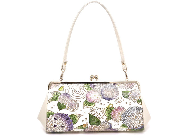 Hydrangeas GAMAGUCHI Clasp Clutch Purse