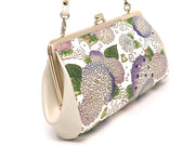Hydrangeas GAMAGUCHI Clasp Clutch Purse