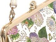Hydrangeas GAMAGUCHI Clasp Clutch Purse