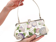 Hydrangeas GAMAGUCHI Clasp Clutch Purse