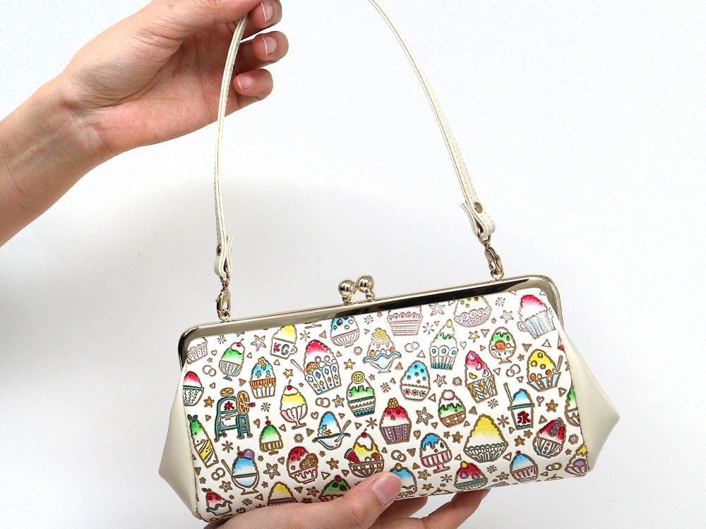 Shaved Ice GAMAGUCHI Clasp Clutch Purse