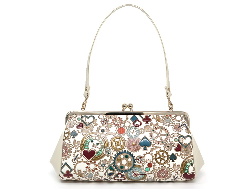 Gears Of Time (Blue-Green) Clasp Clutch Purse