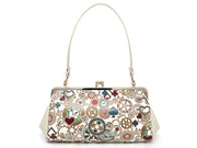 Gears Of Time (Blue-Green) Clasp Clutch Purse