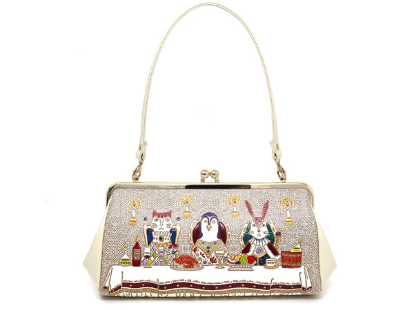 Noble Animals Clasp Clutch Purse