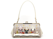 Noble Animals Clasp Clutch Purse