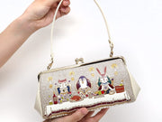 Noble Animals Clasp Clutch Purse