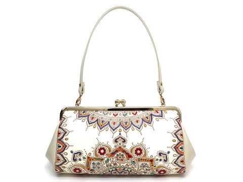 Elephant Carnival GAMAGUCHI Clasp Clutch Purse
