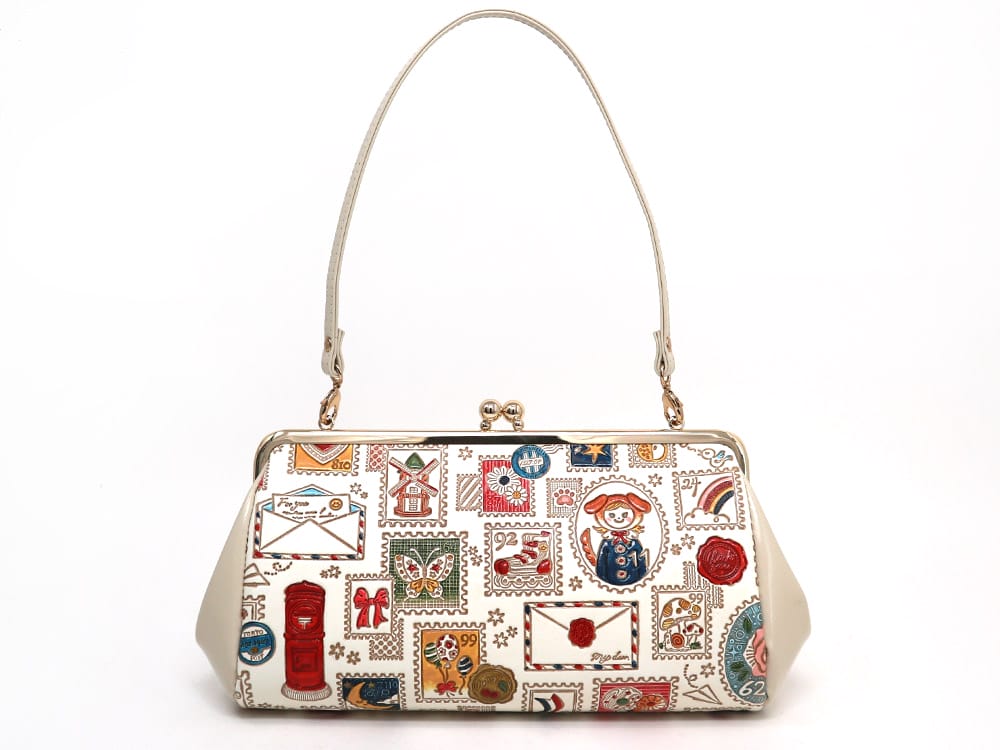 Stamps GAMAGUCHI Clasp Clutch Purse