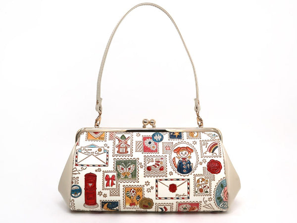 Stamps GAMAGUCHI Clasp Clutch Purse