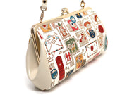 Stamps GAMAGUCHI Clasp Clutch Purse