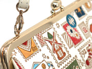 Stamps GAMAGUCHI Clasp Clutch Purse