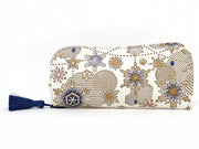 Snow Ornaments (Blue) Eyeglasses Case