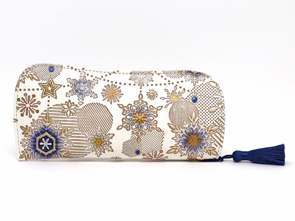 Snow Ornaments (Blue) Eyeglasses Case