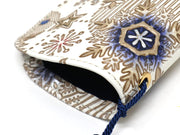 Snow Ornaments (Blue) Eyeglasses Case