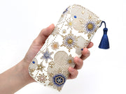 Snow Ornaments (Blue) Eyeglasses Case