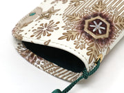 Snow Ornaments (Brown) Eyeglasses Case