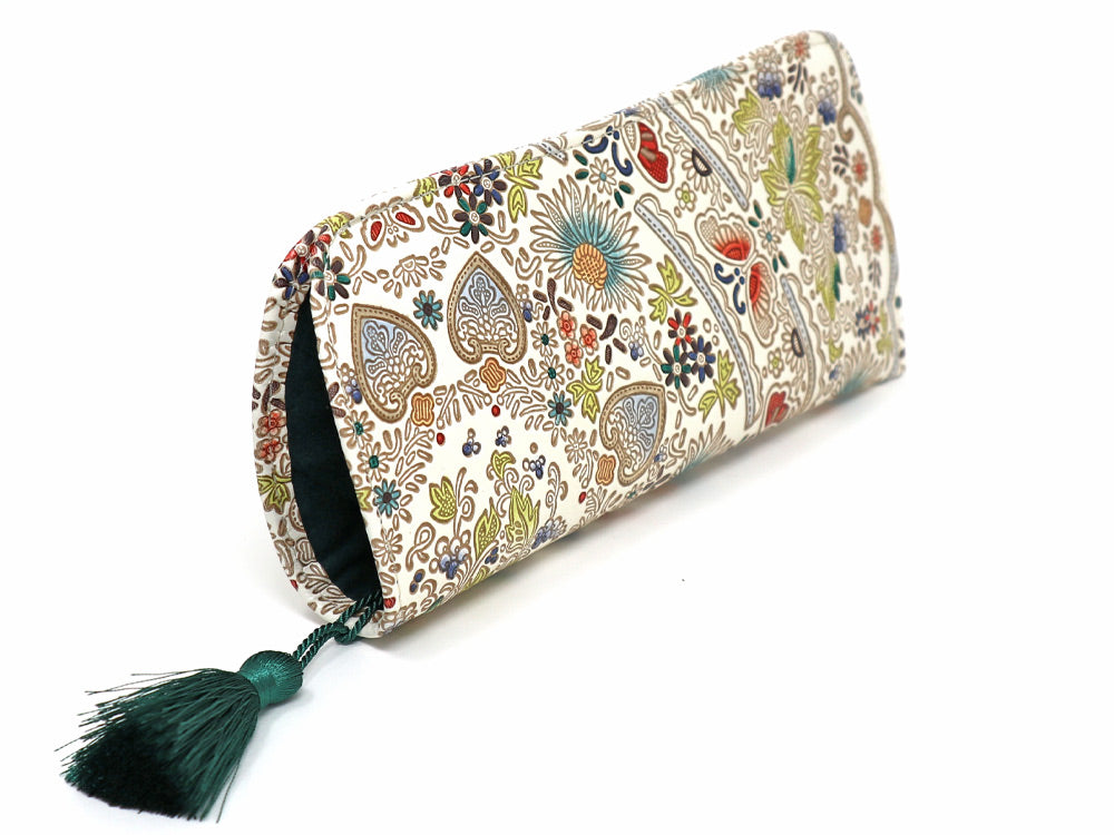 Mo Li Hua - Jasmine Flower (Blue) Eyeglasses Case