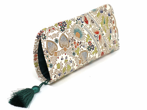 Mo Li Hua - Jasmine Flower (Blue) Eyeglasses Case