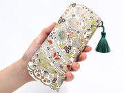 Mo Li Hua - Jasmine Flower (Blue) Eyeglasses Case