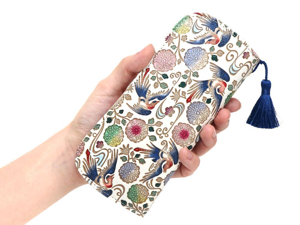 KACHO - Birds and Flowers Eyeglasses Case