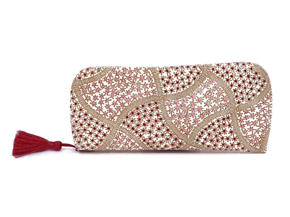 CHIRIMEN Fabric (Pink) Eyeglasses Case