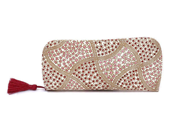 CHIRIMEN Fabric (Pink) Eyeglasses Case