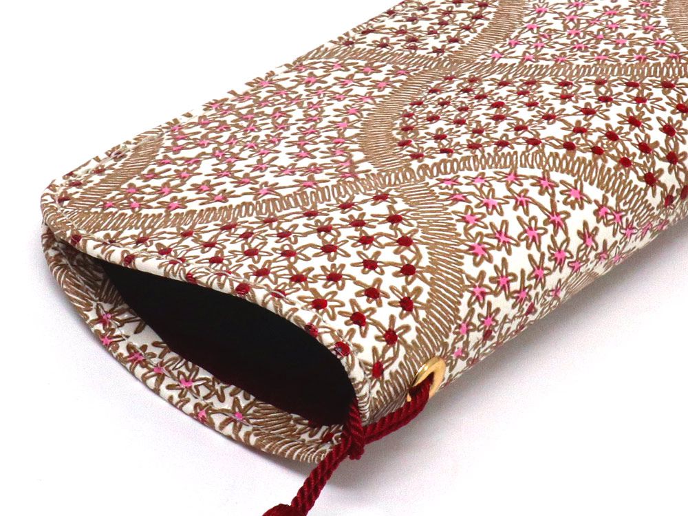CHIRIMEN Fabric (Pink) Eyeglasses Case