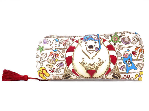Seaside Bear Eyeglasses Case