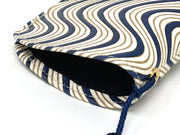 YOKONAMI Waves (Navy) Eyeglasses Case