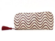 YOKONAMI Waves (Wine) Eyeglasses Case