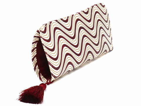 YOKONAMI Waves (Wine) Eyeglasses Case