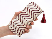 YOKONAMI Waves (Wine) Eyeglasses Case