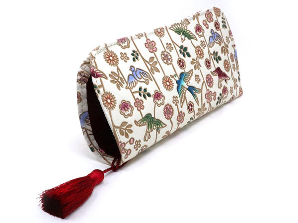 Birds and Cherry Blossoms Eyeglasses Case