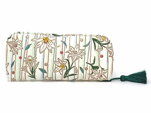 White Lilies Eyeglasses Case