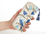 SUZURAN - Lily of the Valley (Blue) Eyeglasses Case