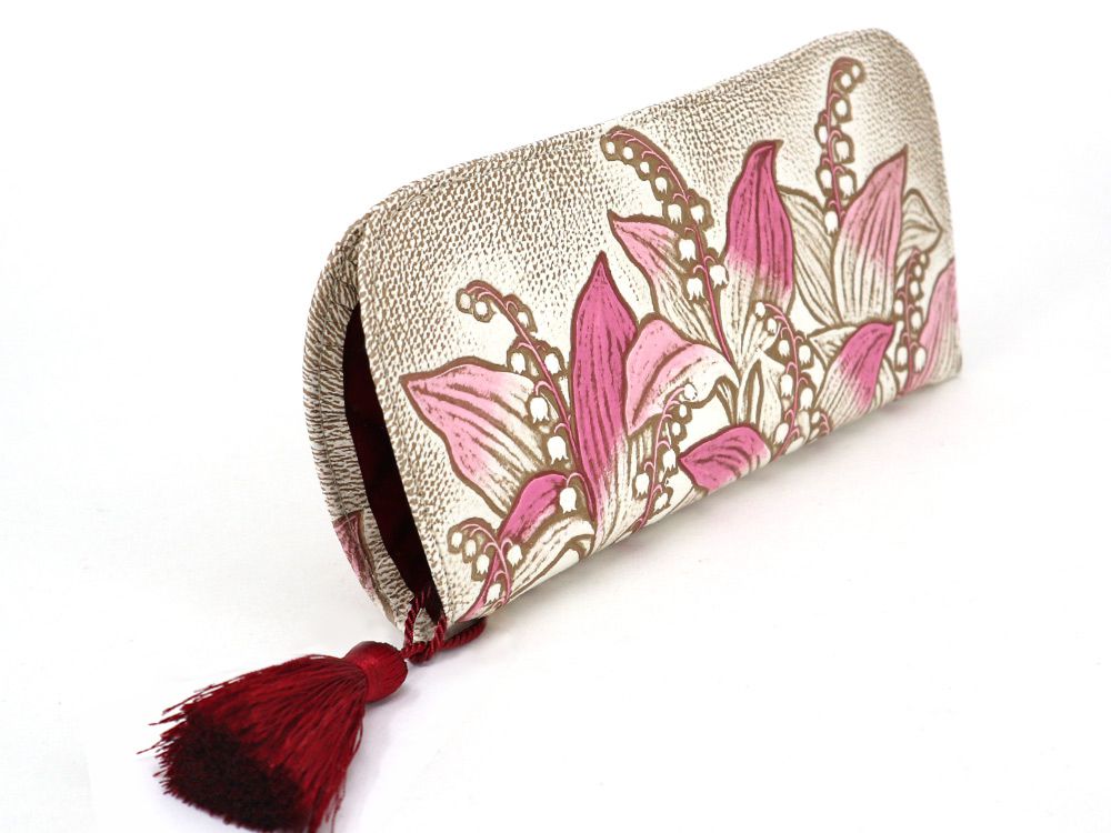 SUZURAN - Lily of the Valley (Pink) Eyeglasses Case