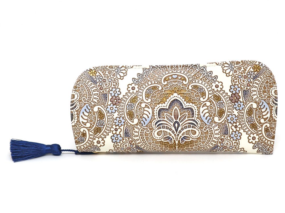 Antique Lace (Blue) Eyeglasses Case